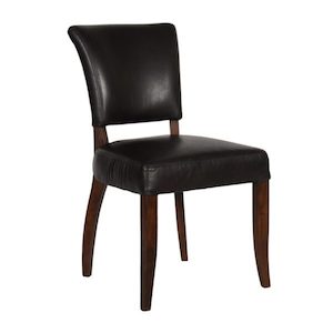 Halo Mimi Dining Chair – Riders Black + Antique Oak Leg - Dining Refined Living