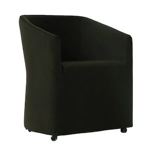 Dieppe Dining Chair Dark Brown Velvet - Dining Refined Living