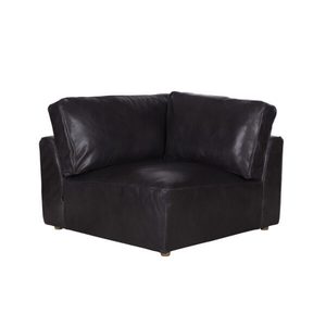 Truffle Section Corner – Deep Sheen Chocolate - Sofas Refined Living