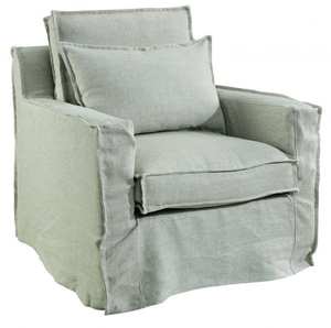 Products: Milford Slip Cover Single Seater Linen Sand - OUTLET Refined Living