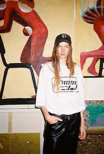 031a Mudd Club Chapters 1 2: Kaboom Tee, White - New Jimmy Logo