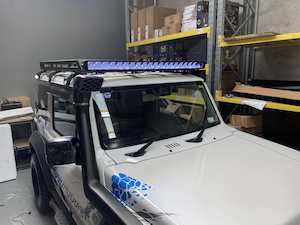 Roof Accessories: JB74 Suzuki Jimny (2019+) Roofrack with Stedi 50" Lightbar