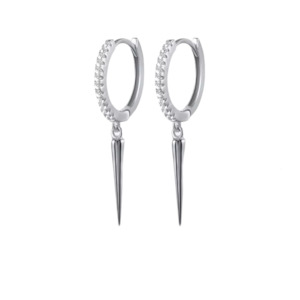 Celeste Hoop Silver Earings