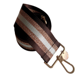 Zebra Collection: Stripe - Coffee | Gold | White