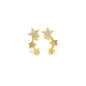Kaia Star Earrings - Gold