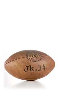 Accessories: JK14 LEATHER VINTAGE RUGBY BALL
