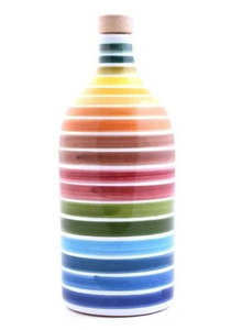 Main Page: RAINBOW CERAMIC JAR OLIVE OIL