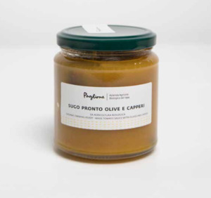 Puglia: YELLOW TOMATO SAUCE WITH OLIVES AND CAPERS