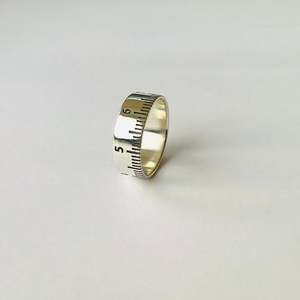 Metric Ring - Oxidised Silver
