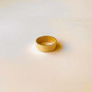 Ribbon Collection: Wide Grosgrain Ring - Gold