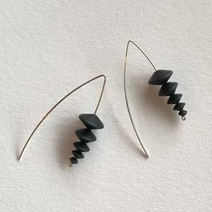 Onyx Jewellery Collection: Stacked Earrings - Onyx