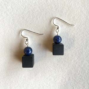Onyx Jewellery Collection: Onyx Cube Earrings - Sodalite