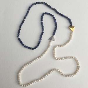 Arrow Necklaces: Sodilite and Pearl Arrow Necklace