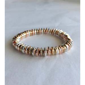 Gifts Under 101: Disco Bracelet - Mixed Rose Gold Silver