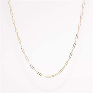 Gifts Under 250: Gold Paperclip Chain necklace