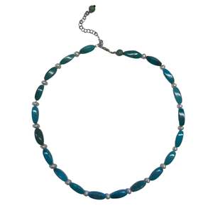 Turquoise and Pearl Necklace