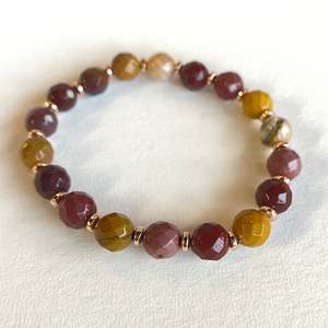 Hematite: Gemstone Mookaite Bracelet