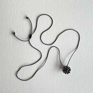 Lace Ball String Pendant - Hematite