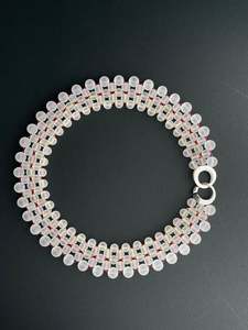 April Birthstone Quartz: Matt Quartz Rainbow Necklace