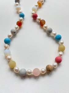 Sale: Pastel and Pearl Delight Necklace