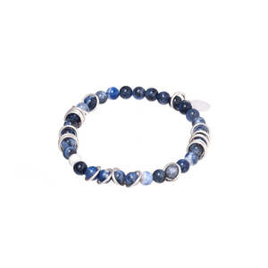 Silver Ring Bracelets: Silver Ring Bracelet - Sodalite