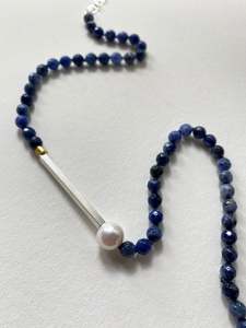 Sodalite Match Stick Necklace