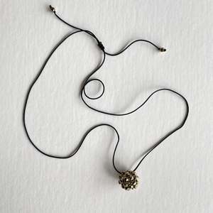 Lace Ball String Pendant - Pyrite