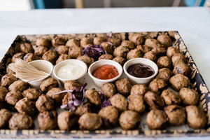 Meatball Platter, with Dipping Sauces