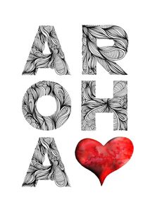 Products: Aroha greeting card