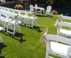 Products: White Hampton Chair - Johnson & Couzins Hire