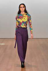 Neo-Noir Suit Pants | Purple Suiting