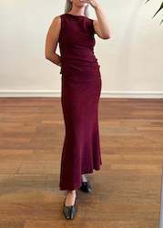 Tops: Avenue Top | Chilled Red Plissé