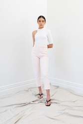 Pillars: Nimbus Knit | White Mesh Stripe