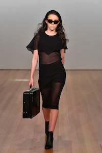 End Of Line Sale 1: Nightworld Dress | Black Georgette