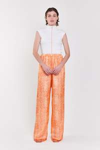 5: Daydream Rib Top | White with Neon Stitching