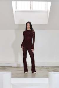 Obelisk Flares | Chilled Red Lace