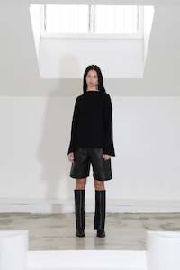 Daydream Jersey | Black Merino Ponte