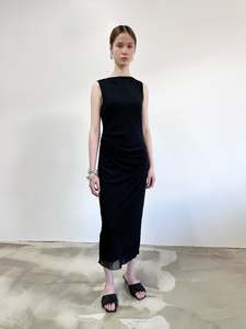 Klein Dress | Black Tissue Mesh