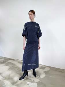Flux Tee | Indigo Trompe L'oeil