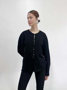 Vespertine Jacket | Black Merino Ponte