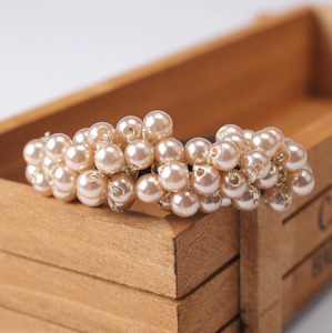 Products: Jojostyle Funky Elastic Pearl Beads Hair Bands – Light Brown – HT010