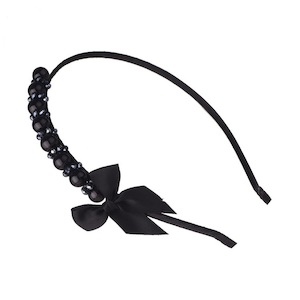 JoJoStyle Funky Headband – Pearl Bow – HB018