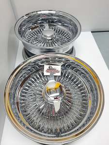 14x6 and  14x7 100 spoke wire wheels