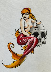 Products: Mermaid with Skull