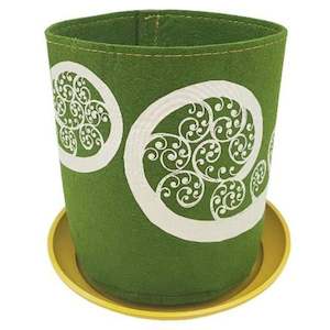 Ecofelt Collection: fern fronds on green nzjlfb11