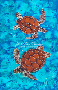 Products: Original Silk Painting “Turtles”