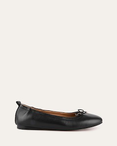 FLATS: JOLIE CASUAL FLATS BLACK LEATHER