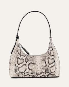 BAGS: ISABEL SHOULDER BAG NATURAL SNAKE LEATHER