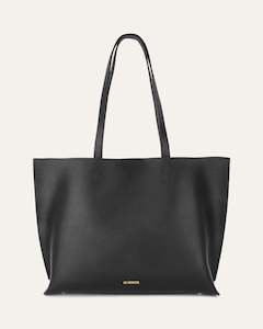 Totes: RAMONA TOTE BAG BLACK LEATHER