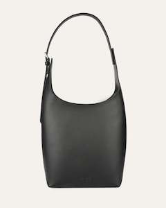 Totes: MARIA TOTE BAG BLACK LEATHER